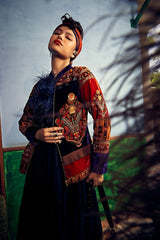 Purple velvet  short  jacket