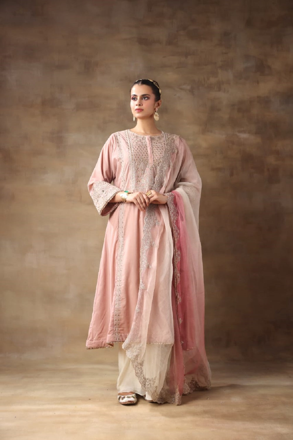 A- line Kurta Set