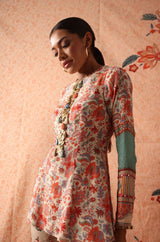 Peplum Top With Bell Bottom Pant