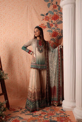 Sharara set with kalamkari dupatta